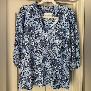 Smith & Quinn Floral Blue Blouse